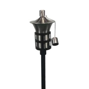 tru scapes deck fence lighting tiki torch oil tp ol12ss 1 1