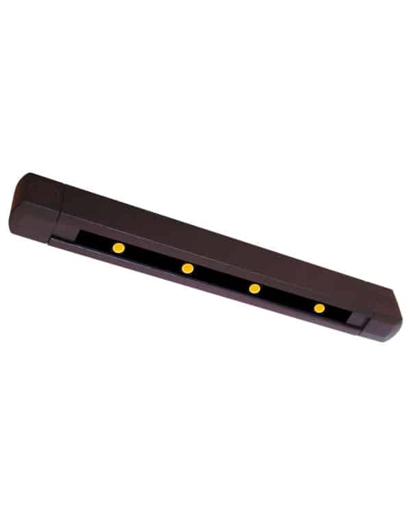 tru scapes deck fence lighting ts a1001 6 recessed LED step riser brown 6